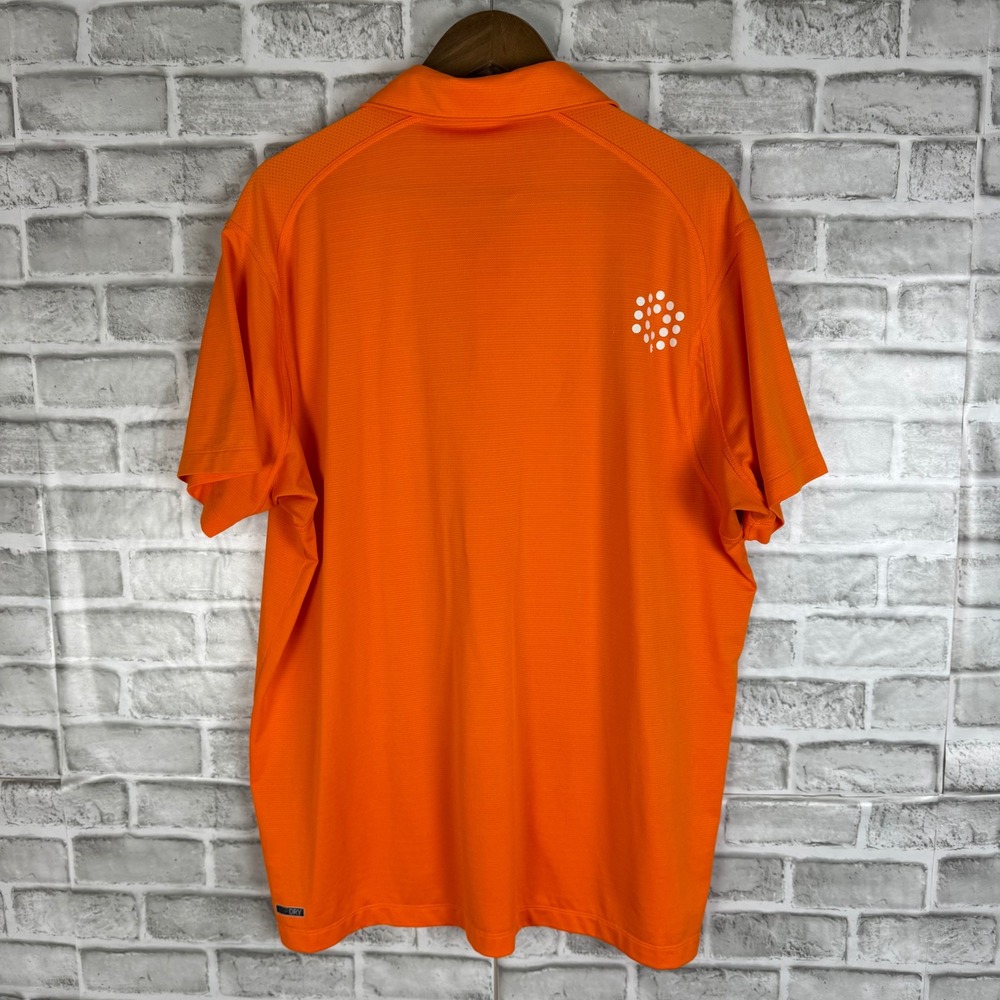 Puma Sportlifestyle Mens XL Orange Golf Polo Shirt Short Sleeve Performance - Picture 4 of 8